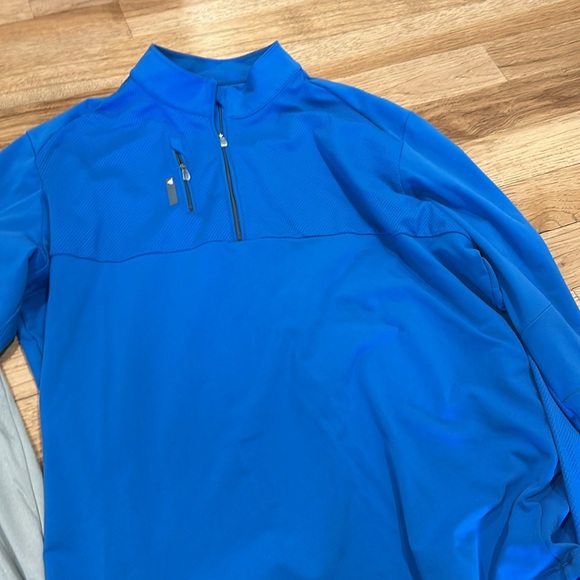 Bundle adidas 3xL blue quarter zip and gray polo - Picture 5 of 7